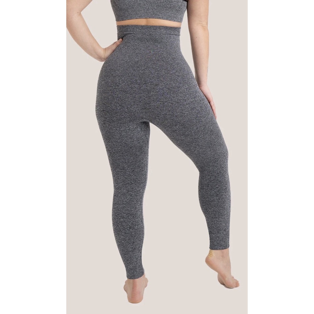 Shapermint Essentials High Waisted Shaping Leggings Heathered Gray Size Medium‎